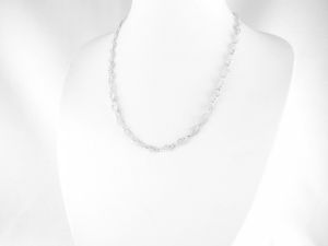 Áttört virágos ezüst nyakék - Ezüst medál