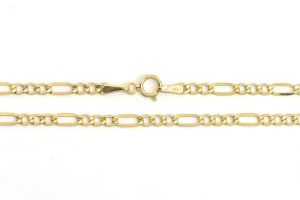 Baba arany nyaklánc Figaro 2mm széles - Keresztelő ajándék