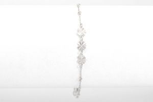 Ezüst bokalánc négylevelű lóherés - 