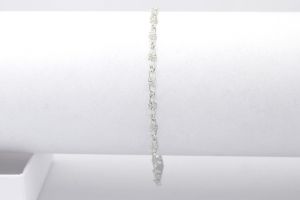 Ezüst bokalánc virágos szemekből - 