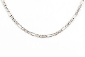 Férfi ezüst nyaklánc Gucci-Figaro ródiumbevonatos 5mm - 