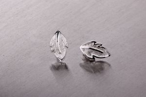 Ezüst fülbevaló levélke ek-e-004 - 