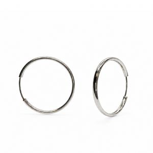 Ezüst karika fülbevaló 24mm - Ezüst fülbevaló