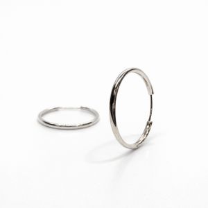 Ezüst karika fülbevaló 24mm - Ezüst ékszer