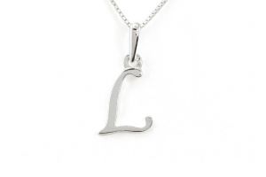 Ezüst betű medál nagy - 