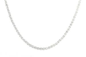 Ezüst nyaklánc préselt apró cicafej - 