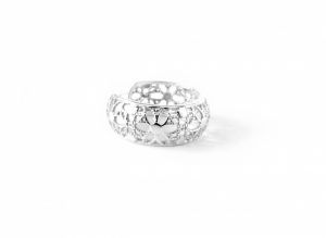Virágmintás filigrán ezüst gyűrű - Ezüst gyűrű