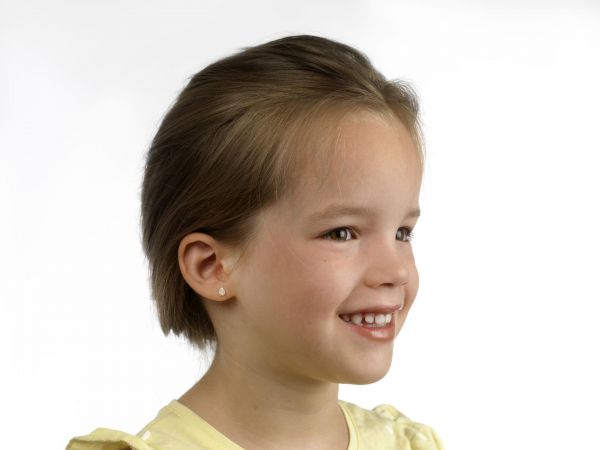 LISA arany baba és gyermek fülbevaló csavaros szálló katica JTAG-0693