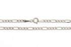 Ezüst nyaklánc Figaro ródiumbevonatos 2.5mm 