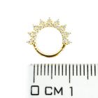 Arany napkorona piercing – Csillogj, mint a napfény!