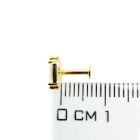 Modern minimalizmus arany köntösben – Geometrikus kristály piercing
