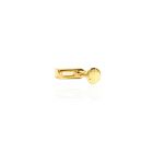 Minimalista luxus – Arany piercing baguette kristállyal