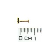 Minimalista luxus – Arany piercing baguette kristállyal