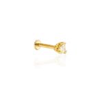Időtlen elegancia – Arany piercing kristályos fejjel