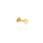 Időtlen elegancia – Arany piercing kristályos fejjel