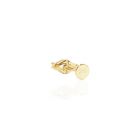 Geometrikus elegancia – Arany piercing háromszög kristállyal