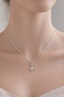 Ezüst horgony medál nyakláncra – tengeri motívum