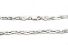 Ezüst fonott nyaklánc 3mm széles