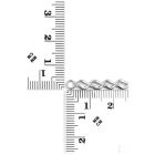 Ezüst nyaklánc hullámos szemekkel 4mm