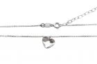 Ezüst nyaklánc Swarovski szív medállal