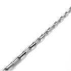 Ezüst karkötő téglalap mintás szemekkel