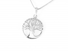 Ősi fa ezüst medál
